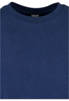 Tricou supradimensionat Waffle bleumarin Urban Classics