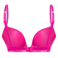 Sutien cu push up Puma pentru femei fosforescent roz