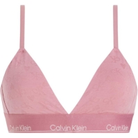 Sutien triunghi Calvin Klein bumbac roz inchis