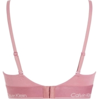 Sutien triunghi Calvin Klein bumbac roz inchis