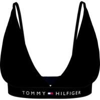 Sutien triunghi Tommy Hilfiger Logo negru