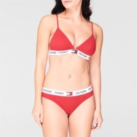 Sutien triunghi Tommy Hilfiger Organic bumbac cu captuseala rosu xcn