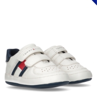 Tommy Hilfiger Tommy Flag Velcro Lo bebelusi off alb albastru