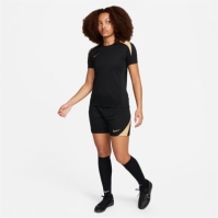 Top fotbal maneca scurta Nike Strike Dri-FIT pentru femei negru auriu