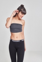 Topuri sport bandeau dama gri carbune Urban Classics