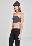 Topuri sport bandeau dama gri carbune Urban Classics