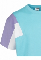 trei culori Tee albastru aqua Urban Classics mov alb