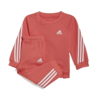 Trening adidas Future Icons 3 Stripes pentru Bebelusi roz alb