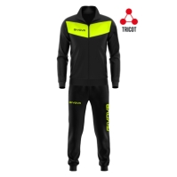 Trening TUTA VISA Trening sport FLUO TRIACETATO Givova negru galben fosforescent