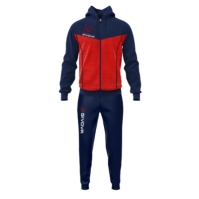 Trening sport Tuta Visa cu gluga Melange Polarfleece Givova albastru rosu barbati