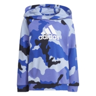 Set Hanorac adidas Essentials Allover Print pentru Copii albastru alb