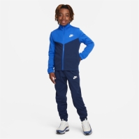 Treninguri Nike NSW Poly Juniors albastru bleumarin