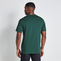 Tricou 11 Degrees Cut and Sew Panelled - Darkest Spruce verde / alb