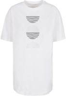 Tricou Abstract Waves pentru Femei alb Merchcode