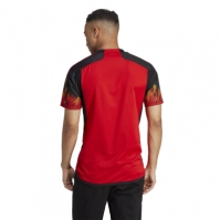 Tricou Acasa adidas Belgia 2022 pentru adulti rosu negru