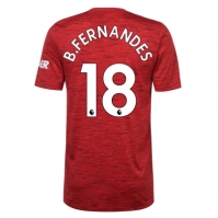 Tricou Acasa adidas Manchester United Bruno Fernandes 2020 2021 rosu