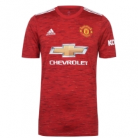 Tricou Acasa adidas Manchester United Bruno Fernandes 2020 2021 rosu