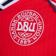 Tricou Acasa Hummel Denmark 1986 Retro Juniors rosu alb