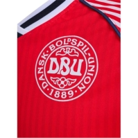 Tricou Acasa Hummel Denmark 1986 Retro pentru adulti rosu alb