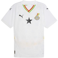 Tricou Acasa Puma Ghana 2025 pentru adulti alb galben