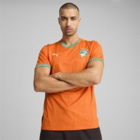 Tricou Acasa Puma Ivory Coast 2025 pentru adulti portocaliu verde