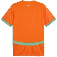 Tricou Acasa Puma Ivory Coast 2025 pentru adulti portocaliu verde