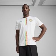 Tricou Acasa Puma Senegal 2025 pentru adulti alb verde