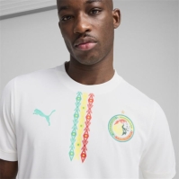 Tricou Acasa Puma Senegal 2025 pentru adulti alb verde