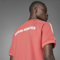 Tricou adidas Bayern Munich Originals 3-cu dungi pentru adulti crew rosu