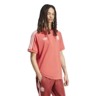 Tricou adidas Bayern Munich Originals 3-cu dungi pentru adulti crew rosu