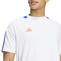 Tricou adidas clasic 3 cu dungi Sereno pentru Barbati alb albastru