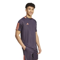 Tricou adidas clasic 3 cu dungi Sereno pentru Barbati aurora negru