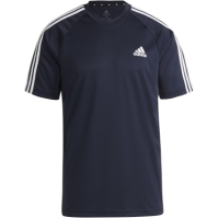 Tricou adidas clasic 3 cu dungi Sereno pentru Barbati bleumarin alb