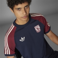 Tricou adidas Originals Arsenal Adicolor Classics 3-Stripes pentru adulti legend albastru