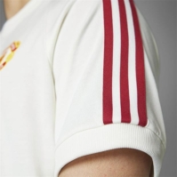 Tricou adidas Originals Manchester United Adicolor Classics 3-Stripes pentru adulti off alb