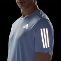 Tricou adidas Own the Run pentru Barbati albastru roz reflective argintiu