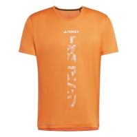 Tricou adidas Terrex Agravic Trail alergare impact portocaliu