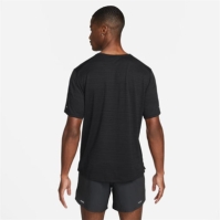 Tricou alergare Nike Dri-FIT Miler pentru Barbati negru reflectiv