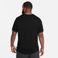 Tricou alergare Nike Dri-FIT Miler pentru Barbati negru reflectiv