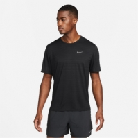 Tricou alergare Nike DriFit Miler pentru Barbati negru