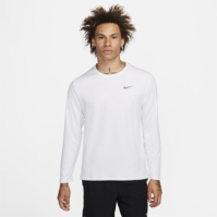 Tricou alergare Nike Miler Dri-FIT UV maneca lunga pentru Barbati alb