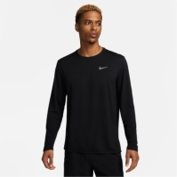 Tricou alergare Nike Miler Dri-FIT UV maneca lunga pentru Barbati negru