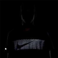 Tricou alergare Nike Miler Flash Dri-FIT UV maneca scurta pentru Barbati court albastru