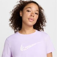 Tricou alergare Nike One Swoosh Dri-FIT maneca scurta pentru femei lila floral