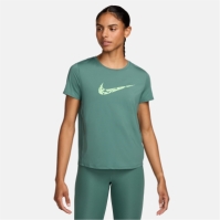 Tricou alergare Nike One Swoosh Dri-FIT maneca scurta pentru femei verde