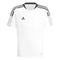 Tricou antrenament adidas Y alb