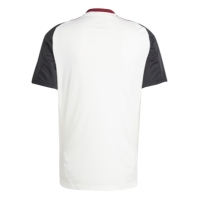 Tricou antrenement adidas Manchester United 2024 2025 pentru adulti off alb negru