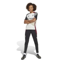 Tricou antrenement adidas Manchester United 2025 Juniors off alb negru