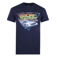 Tricou Back to the Future bleumarin