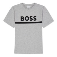 Tricou Boss cu imprimeu mare pentru Bebelusi gri a32